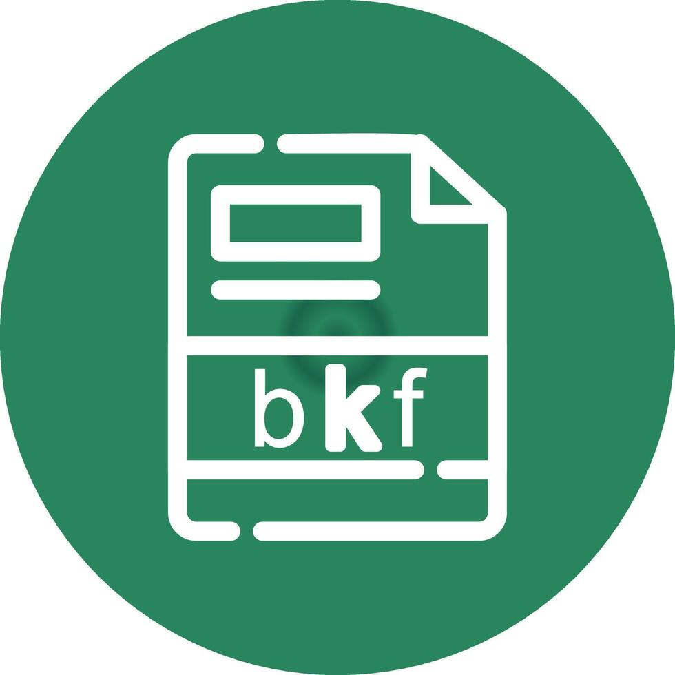 bkf creativo icono diseño vector