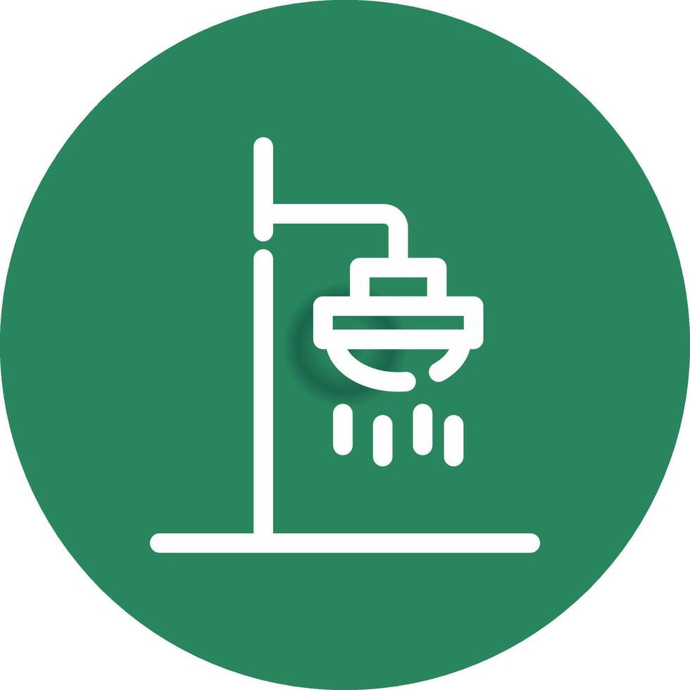 Roof Shower Creative Icon Design vector