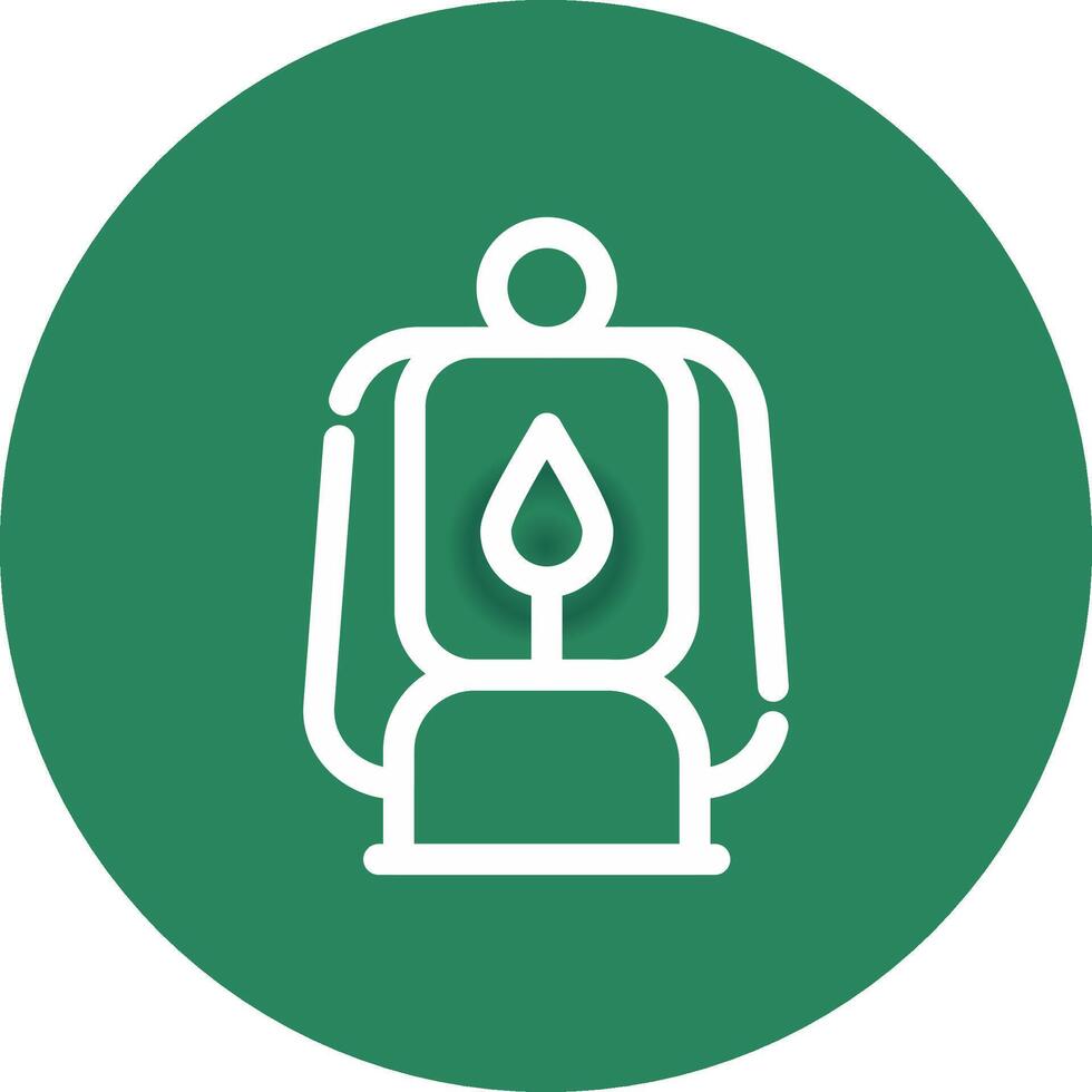 Oil Lamp Creative Icon Design vector