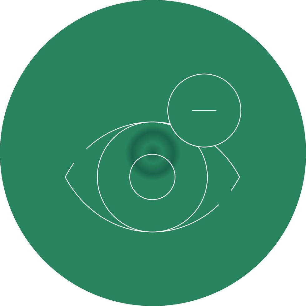 Shortsighted Creative Icon Design vector
