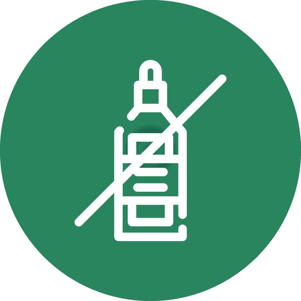 No Wine Creative Icon Design vector