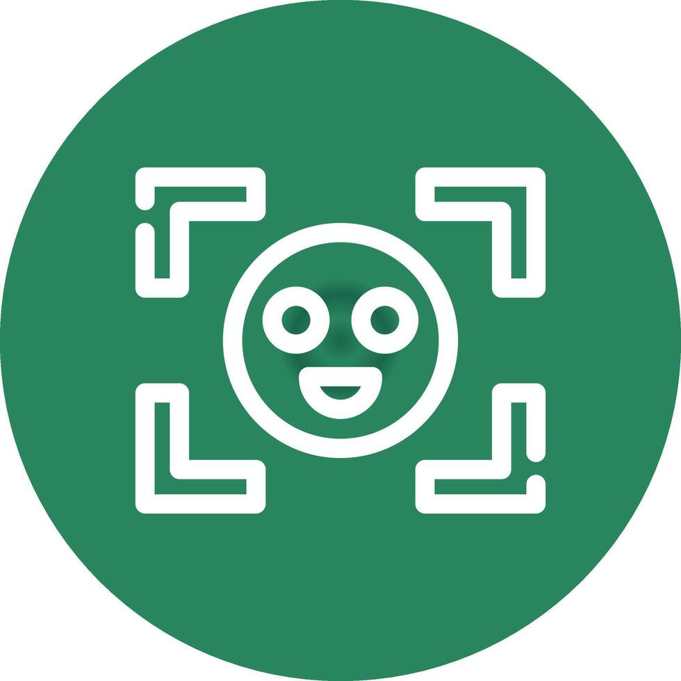 Face Detection Creative Icon Design vector