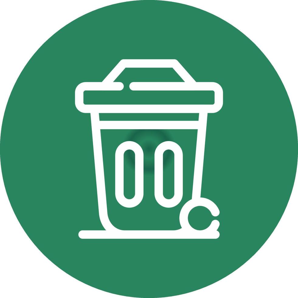 Dustbin Creative Icon Design vector