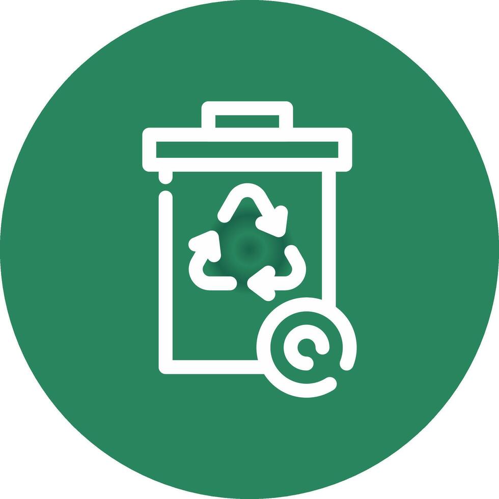 diseño de icono creativo de papelera de reciclaje vector