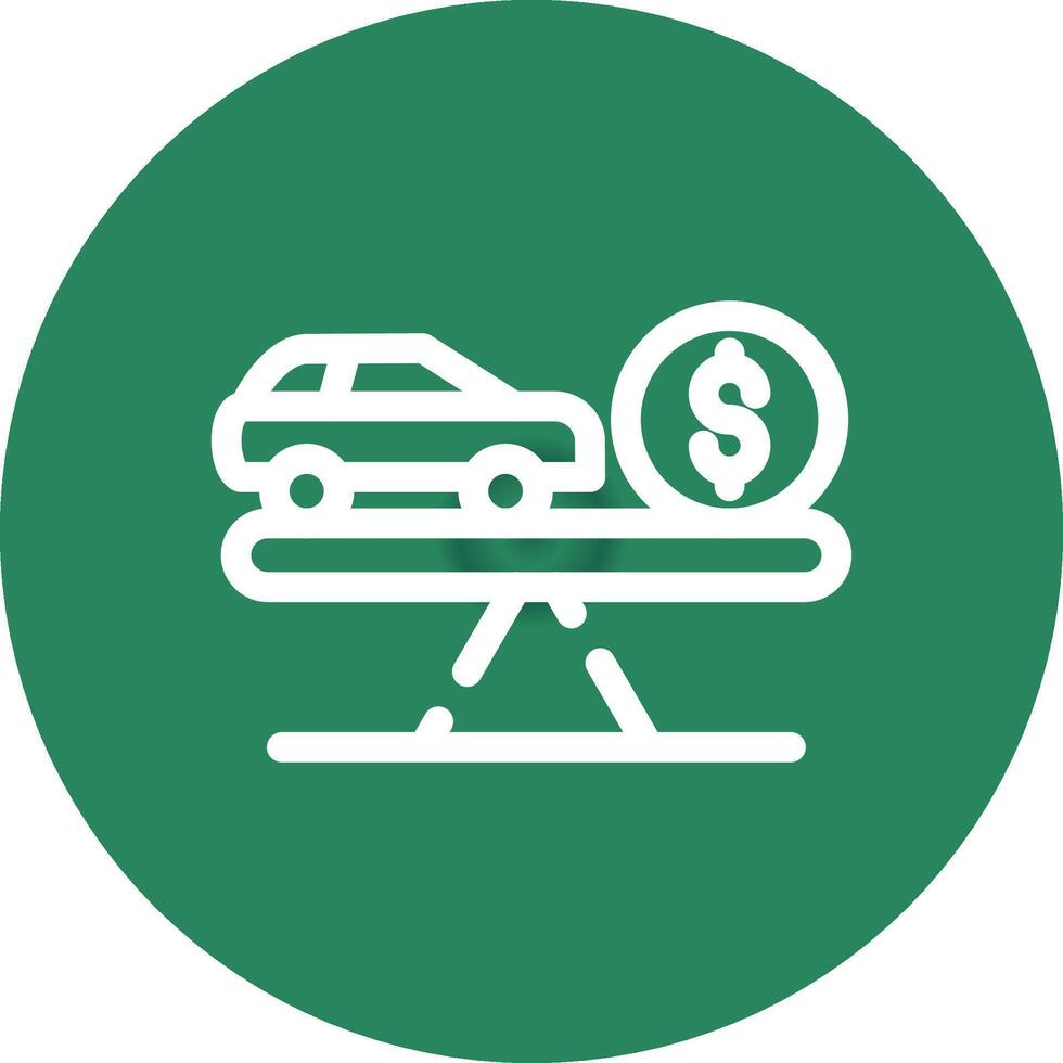 Fair Market Value Creative Icon Design vector