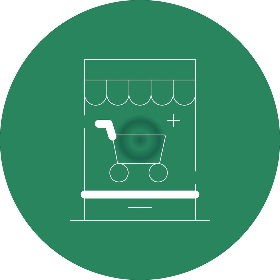 Personalized Web Store Creative Icon Design vector