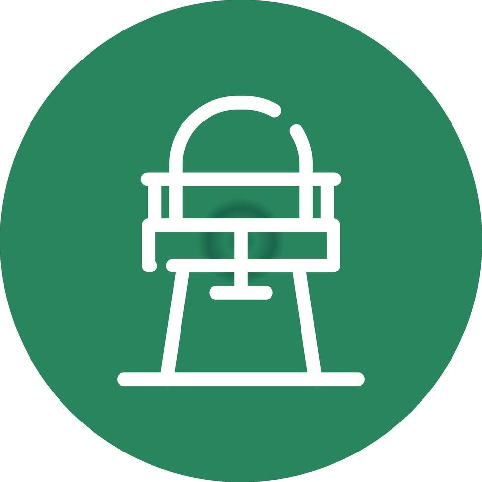 High Chair Creative Icon Design vector