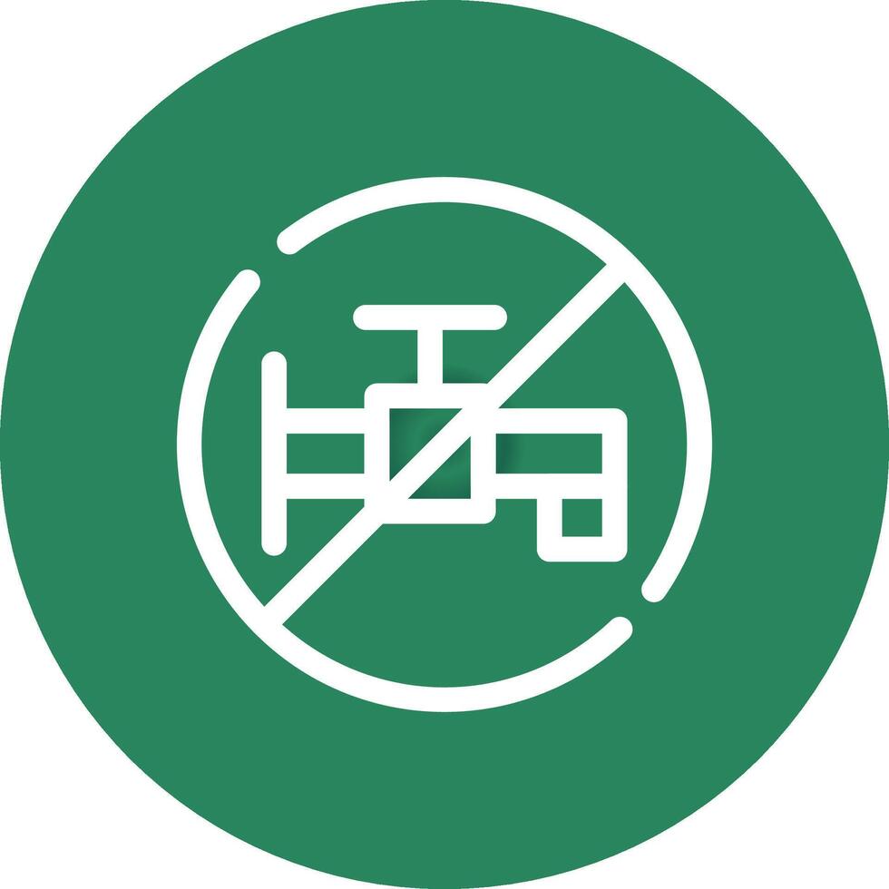 Dont Waste Water Creative Icon Design vector