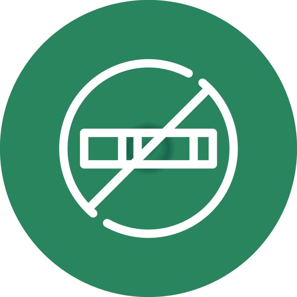 No Smoking Creative Icon Design vector
