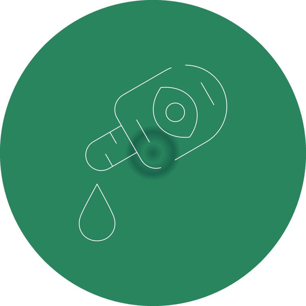 Medical Eye Drops Creative Icon Design vector