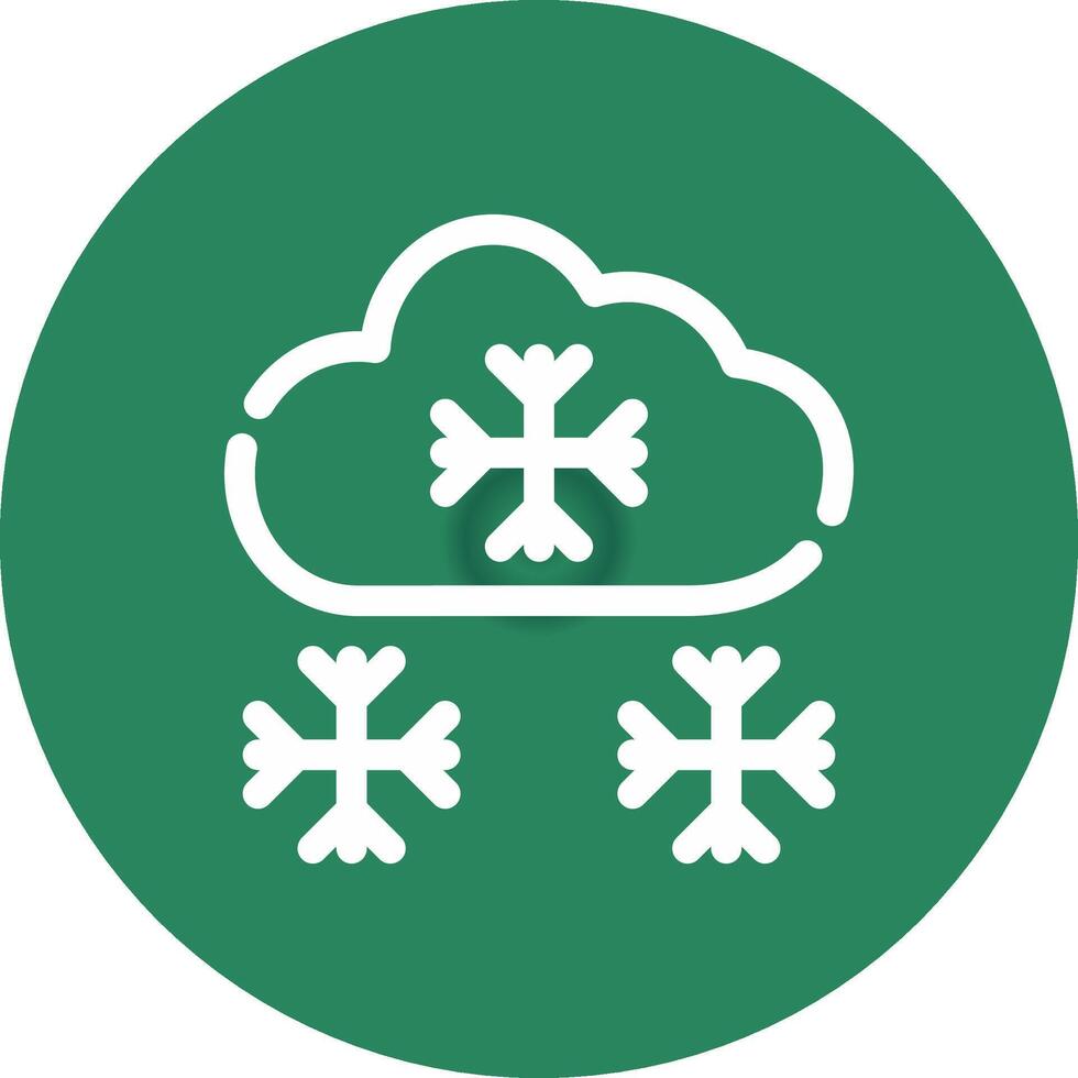 Snowy Creative Icon Design vector