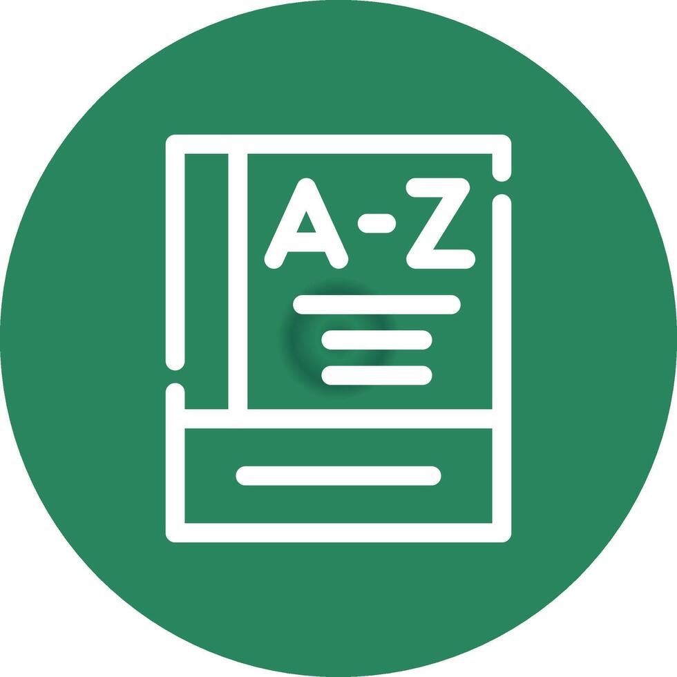 Dictionary Creative Icon Design vector