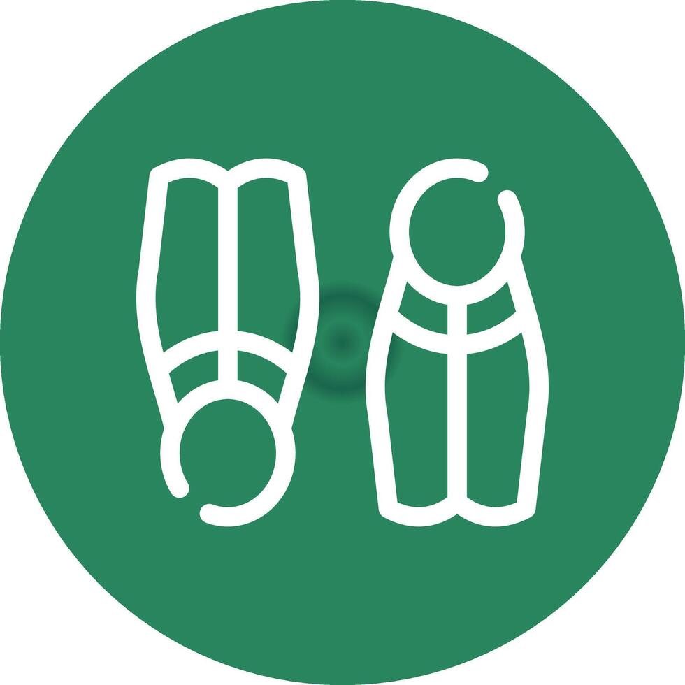 Flippers Creative Icon Design vector