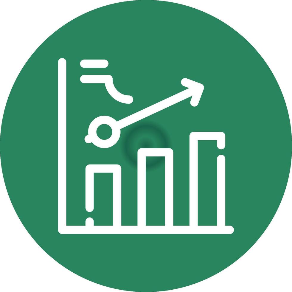 Clustered Bar Creative Icon Design vector