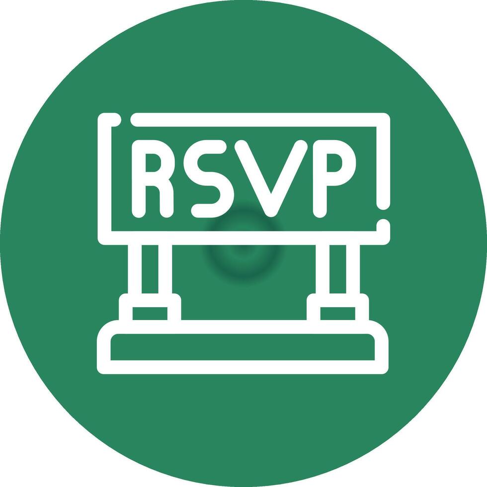 Rsvp Creative Icon Design vector