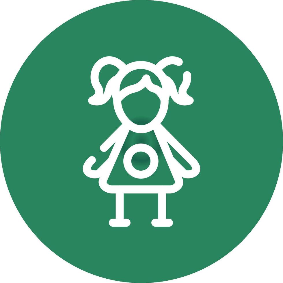 Doll Creative Icon Design vector