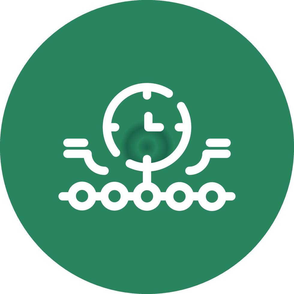 Circular Bending Process Creative Icon Design vector