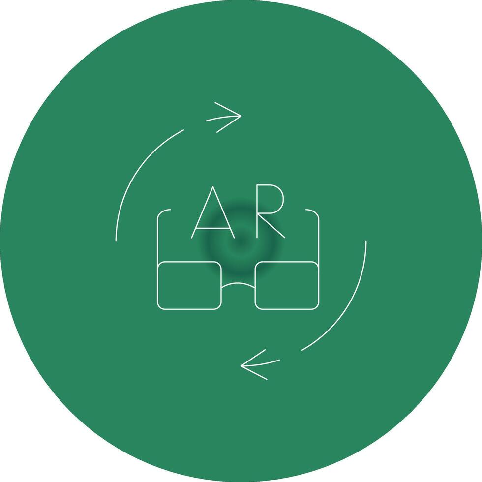 Ar Glasses Creative Icon Design vector