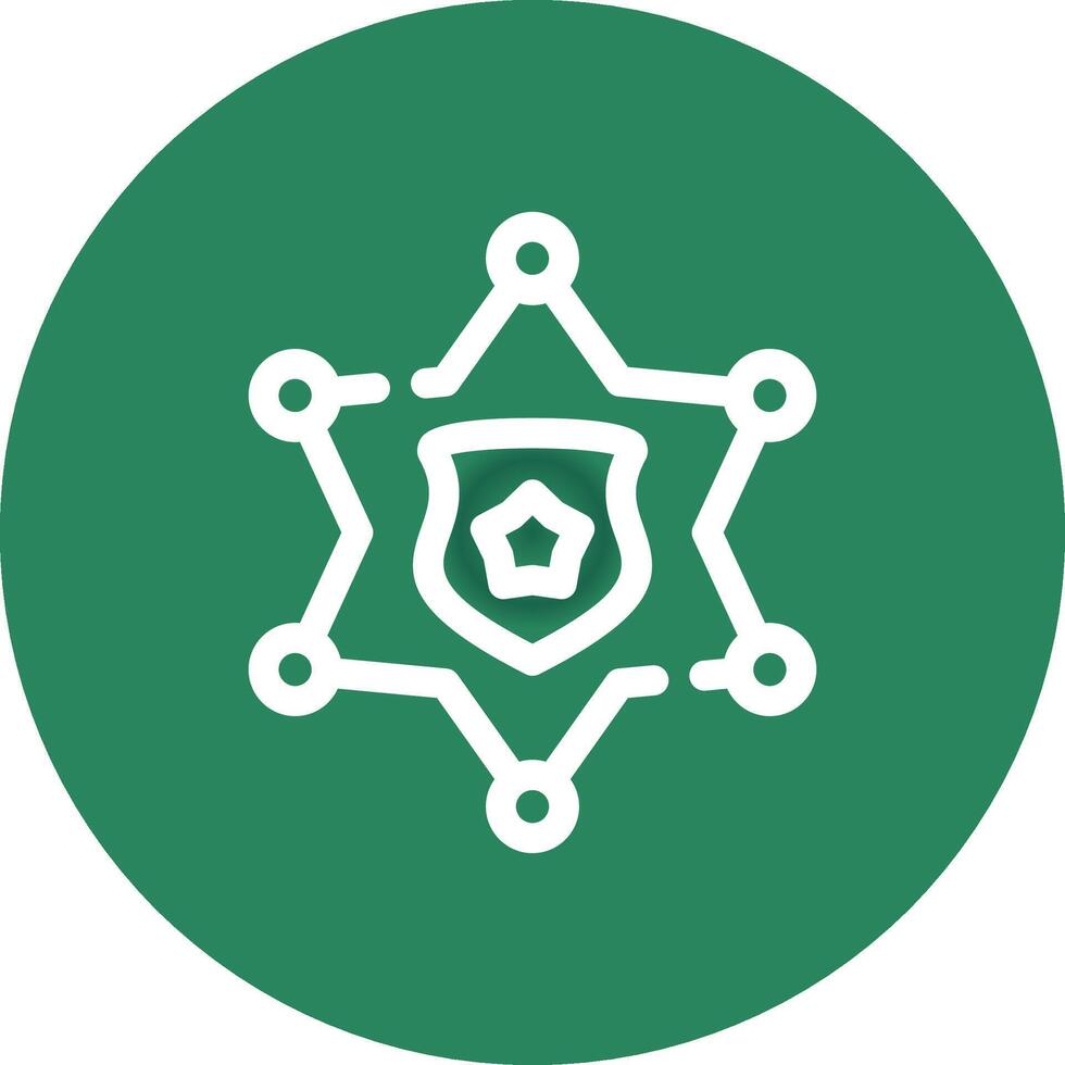 Sheriff Badge Creative Icon Design vector