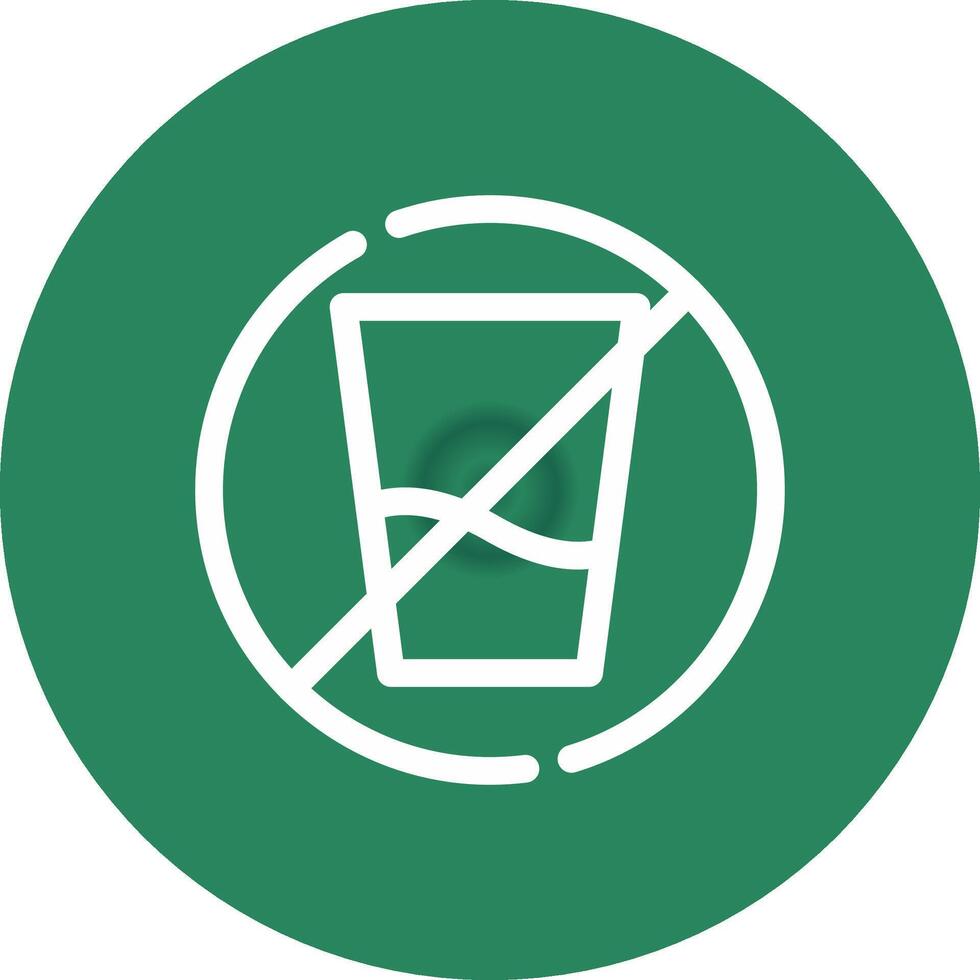 No Soft Drink Creative Icon Design vector