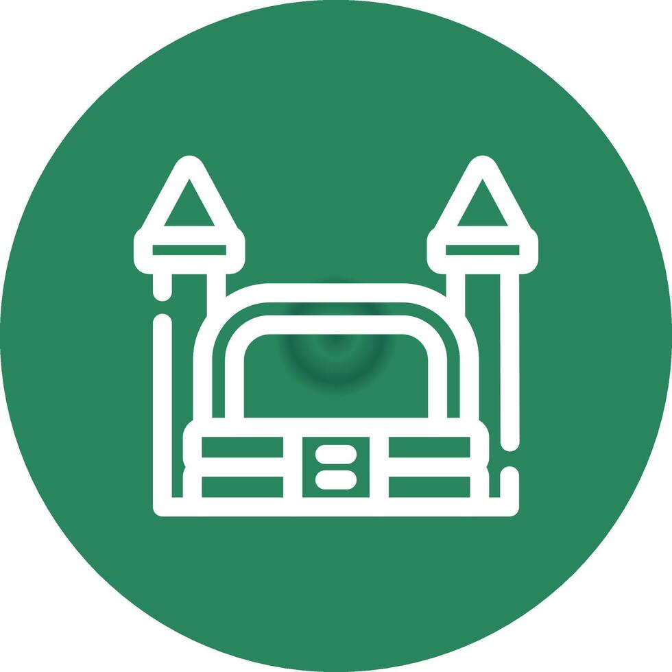 Bouncy Castle Creative Icon Design vector