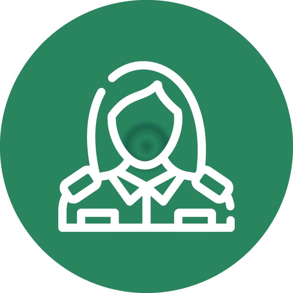 Lady Police Creative Icon Design vector