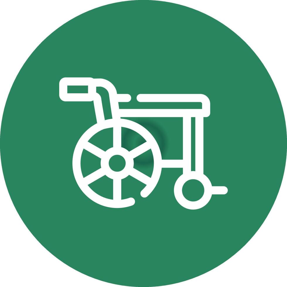 Wheelchair Creative Icon Design vector