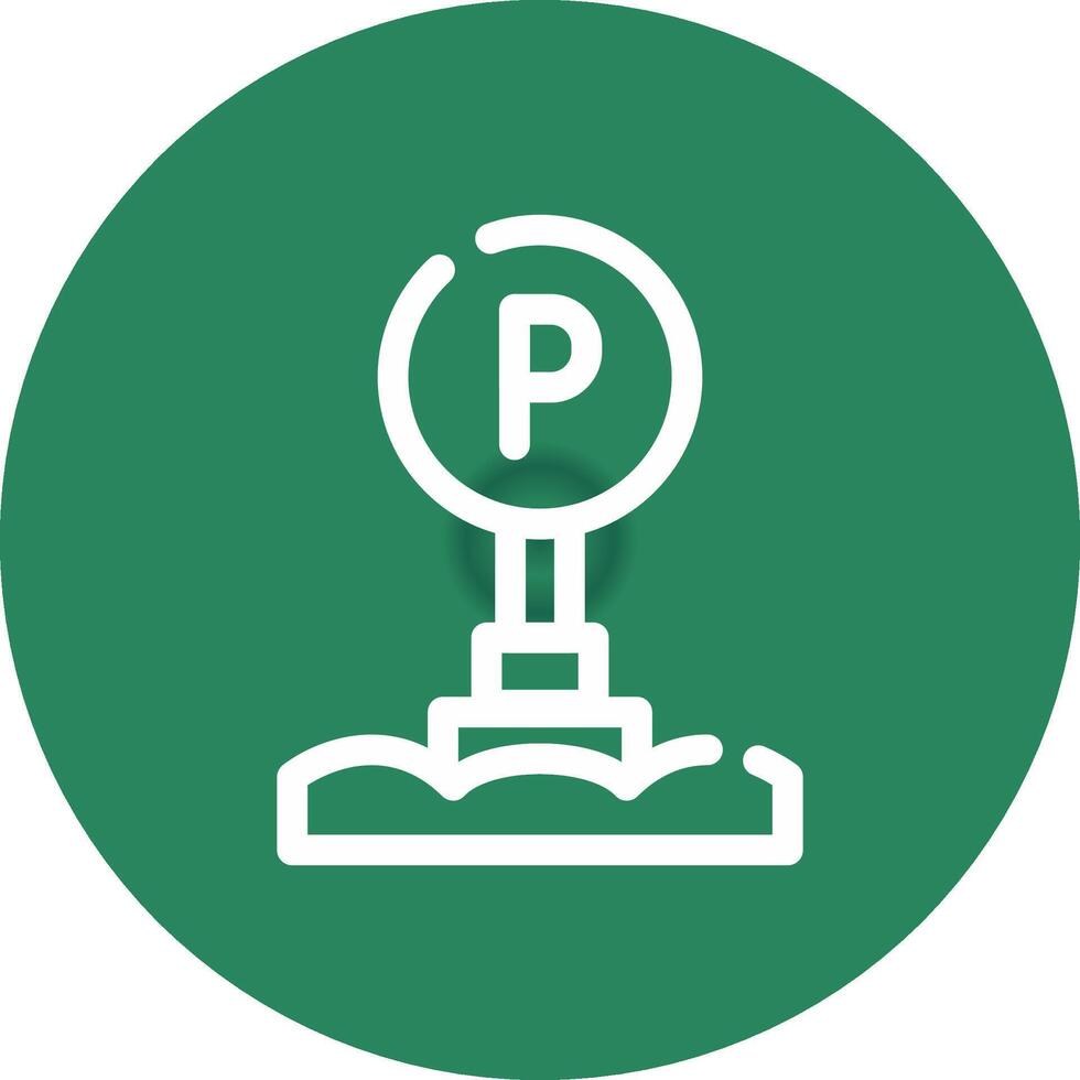 Parking Sign Creative Icon Design vector