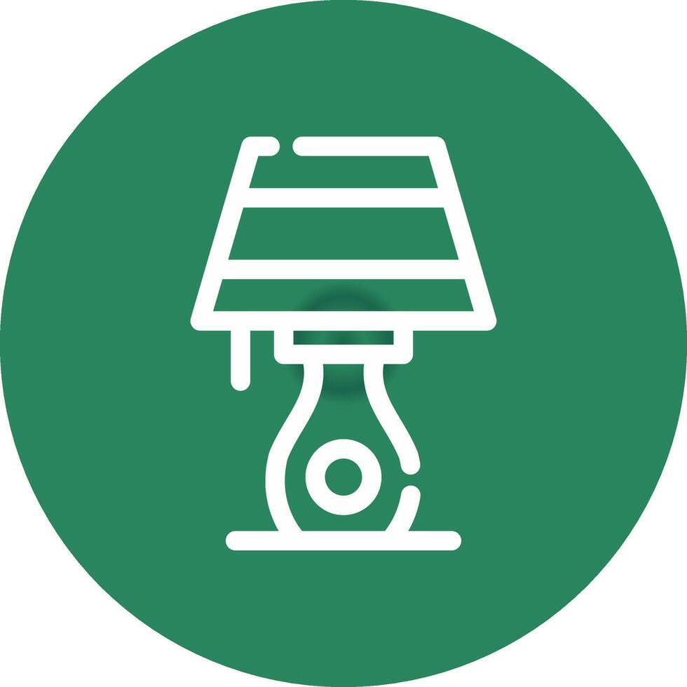 Table Lamp Creative Icon Design vector