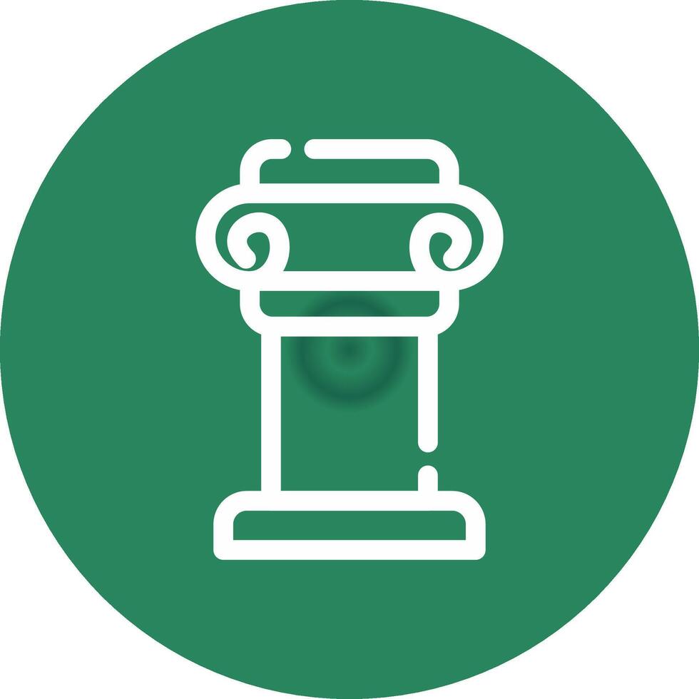 Pillar Creative Icon Design vector