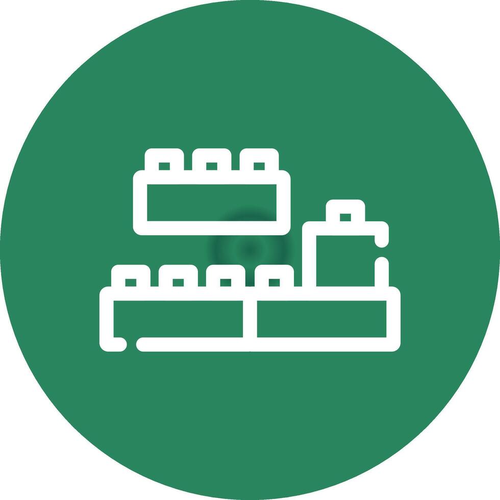 Blocks Creative Icon Design vector
