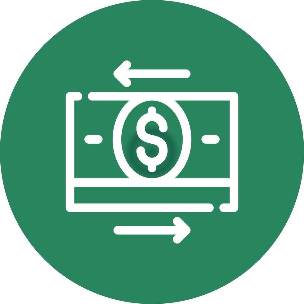 Money Transfer Creative Icon Design vector