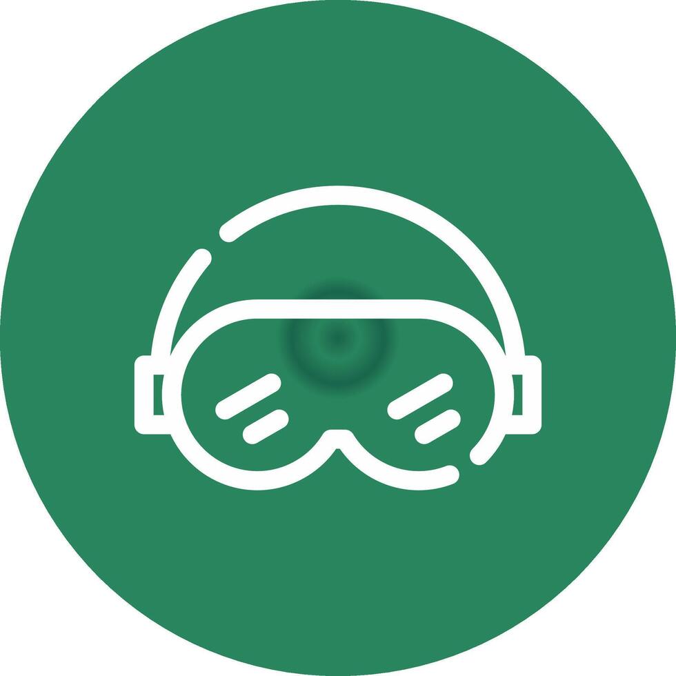 Ski Goggles Creative Icon Design vector