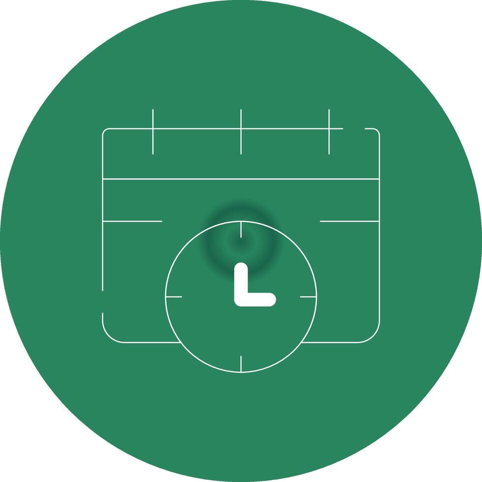 Deadline Creative Icon Design vector
