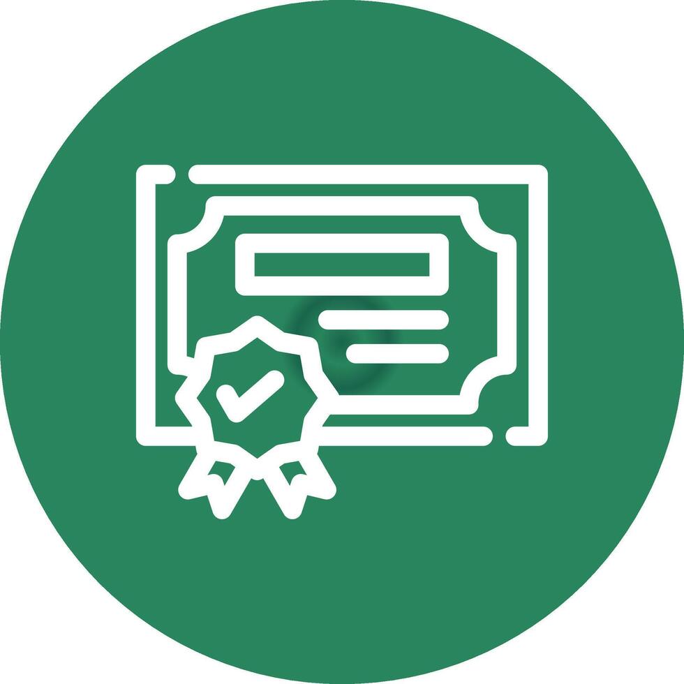 diseño de icono creativo de certificación vector