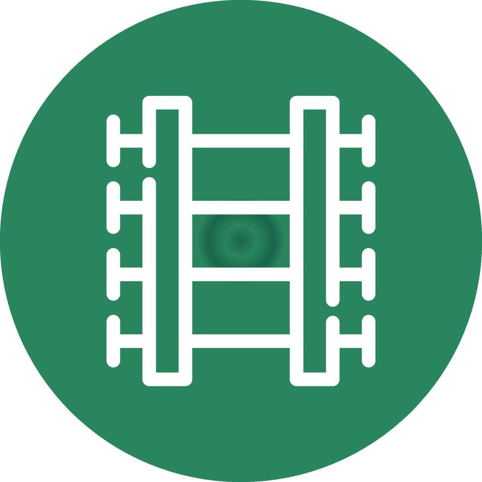 Train Tracks Creative Icon Design vector