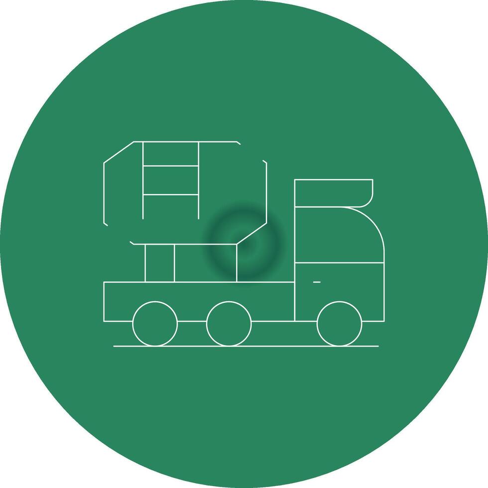 Mixer Truck Creative Icon Design vector