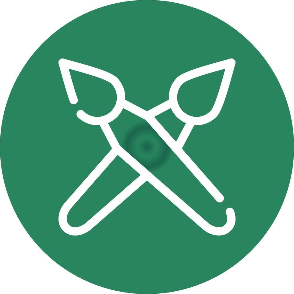 Brushes Creative Icon Design vector