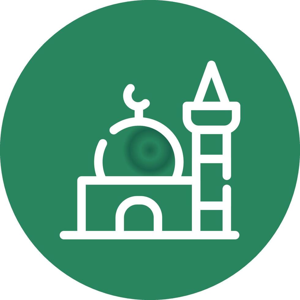 diseño de icono creativo de mezquita vector