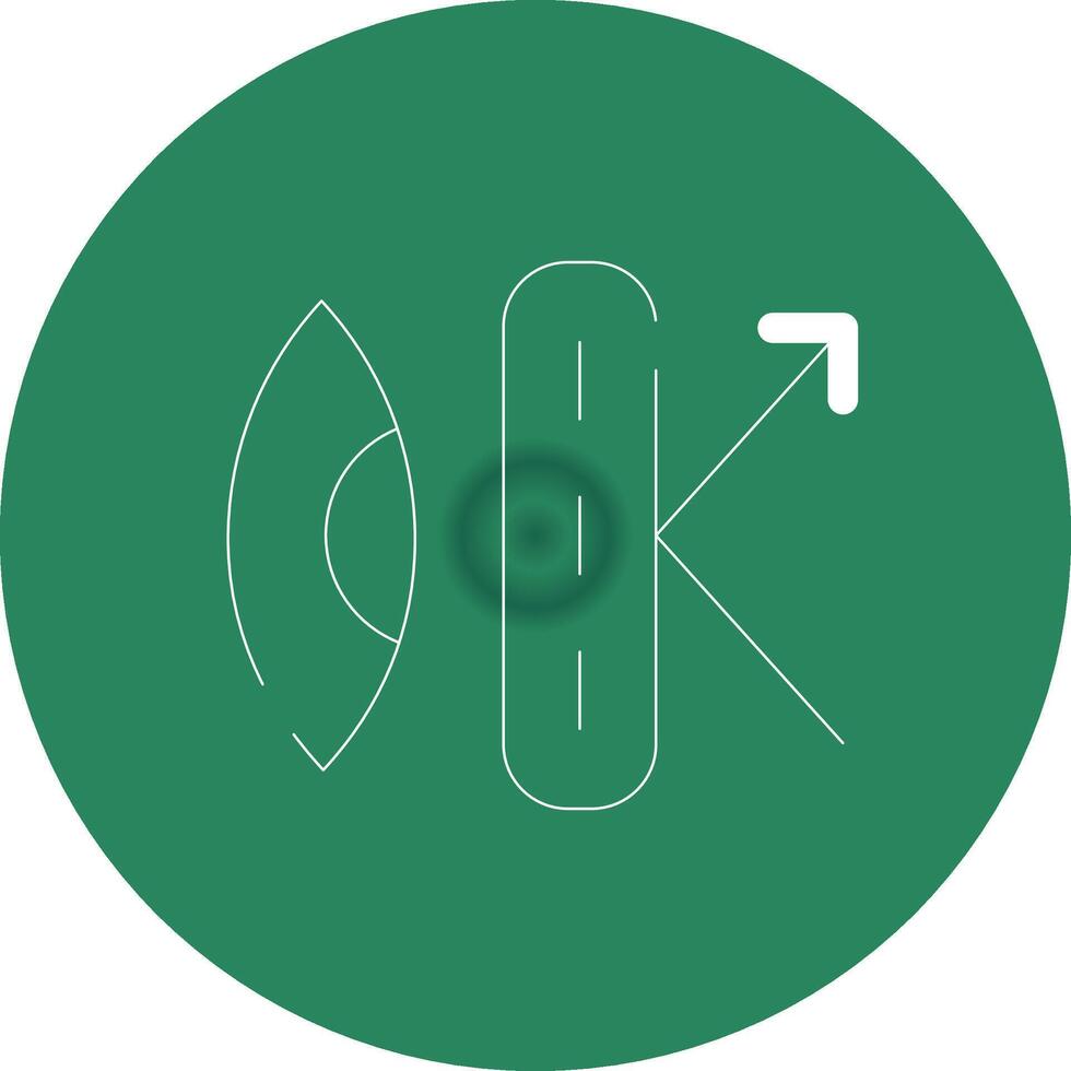 Anti-Reflective Coating Creative Icon Design vector