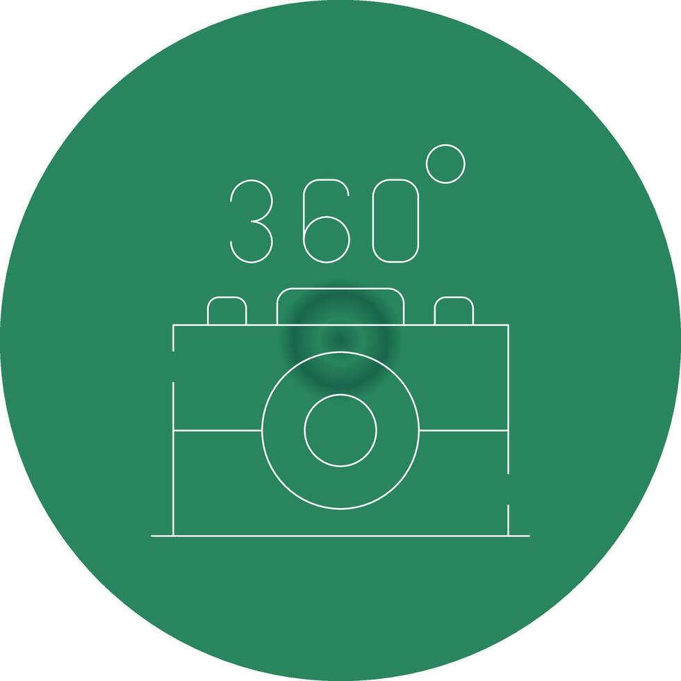 360 Camera Creative Icon Design vector