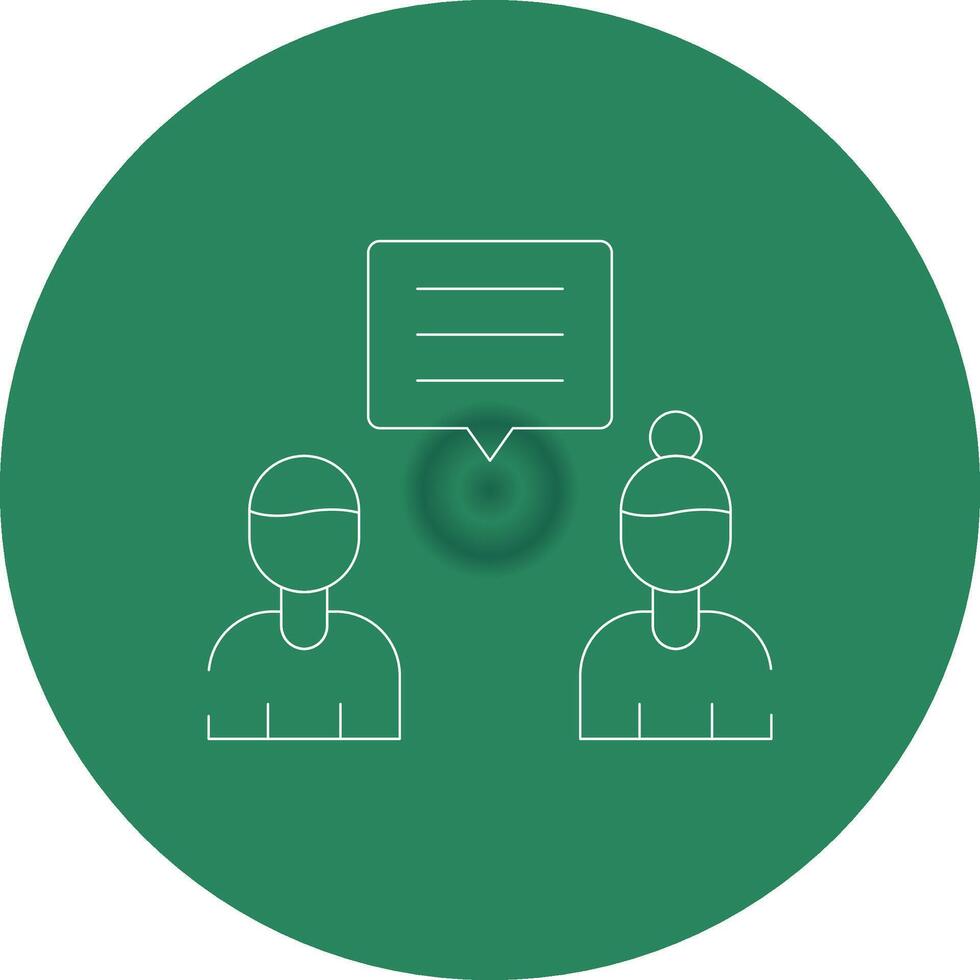 Discuss Creative Icon Design vector