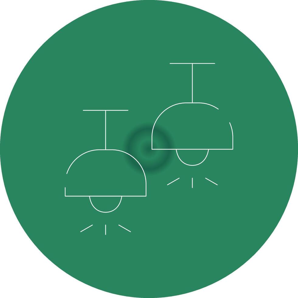 Ceiling Lamp Creative Icon Design vector