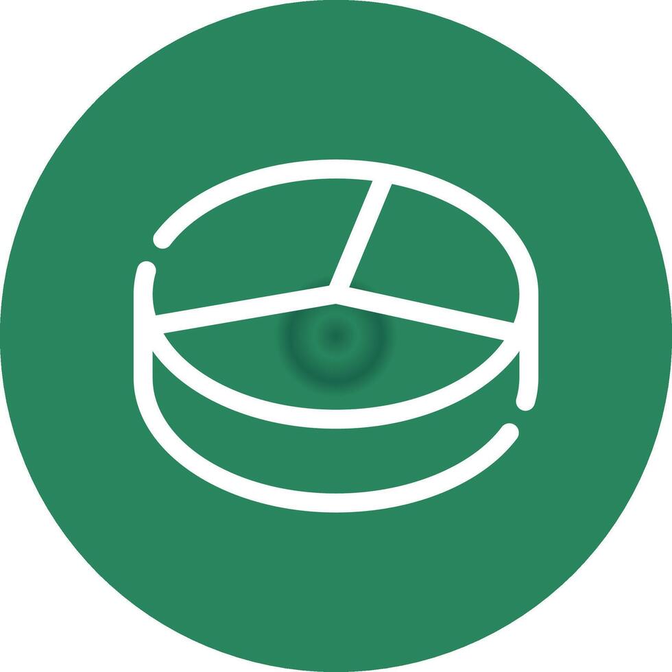 3D Pie Creative Icon Design vector
