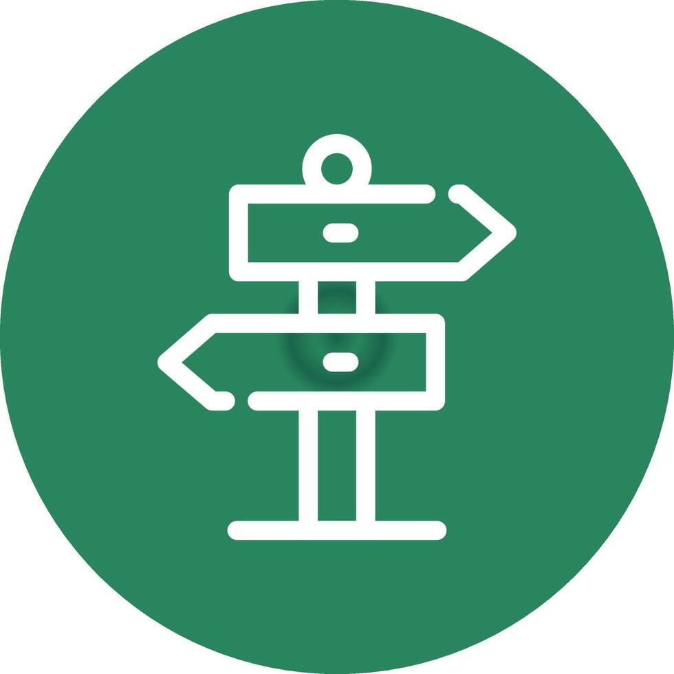 Signpost Creative Icon Design vector