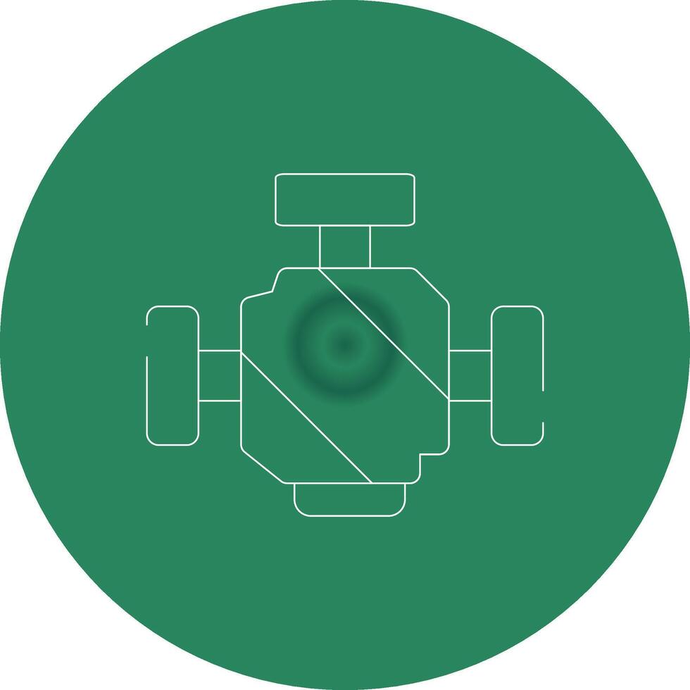 Car Engine Creative Icon Design vector