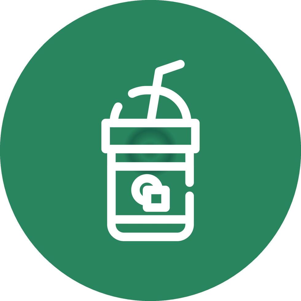 Iced Coffee Creative Icon Design vector