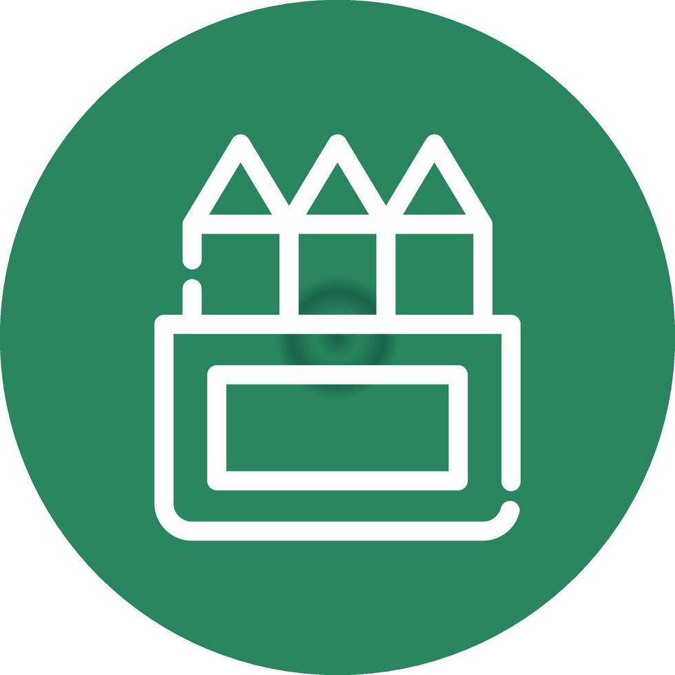 Colored Pencils Creative Icon Design vector