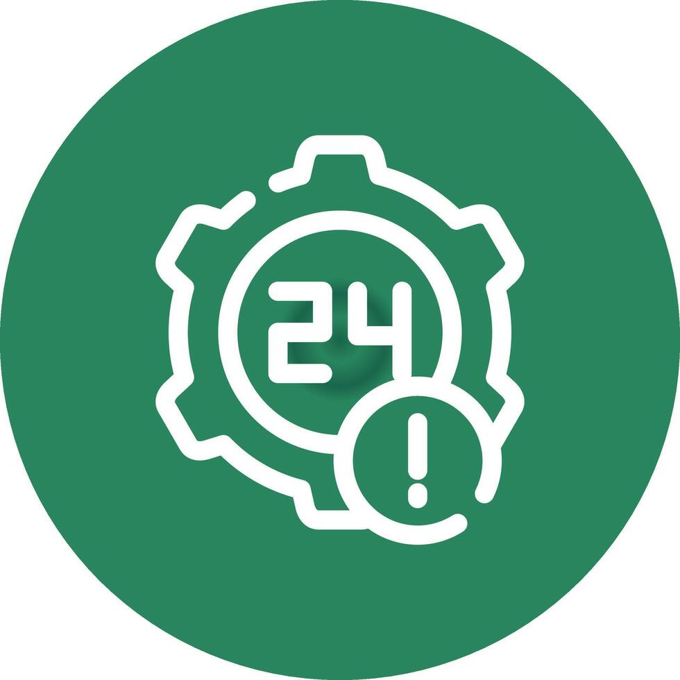 24 Hours Creative Icon Design vector