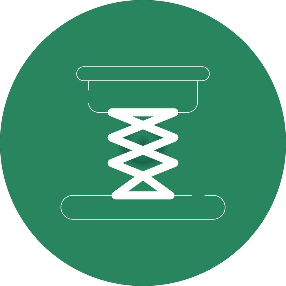 Scissor Lift Creative Icon Design vector